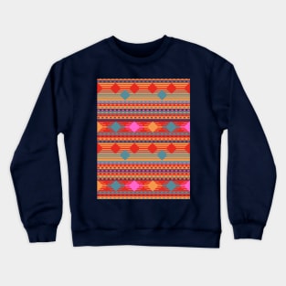 Colorful Tribal Ethnic Pattern Crewneck Sweatshirt